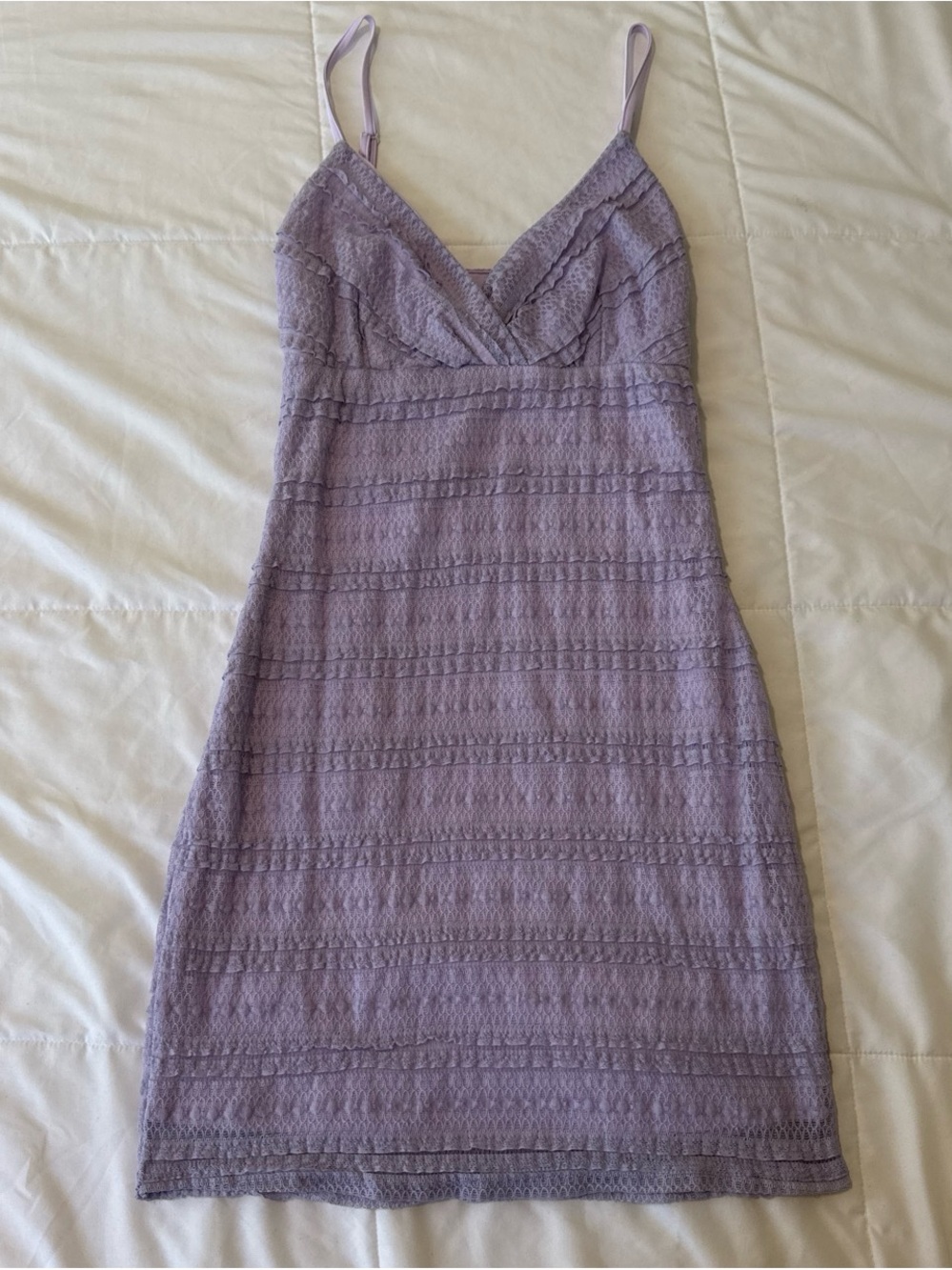 superdown Lilac Lace Mini Slip Dress
